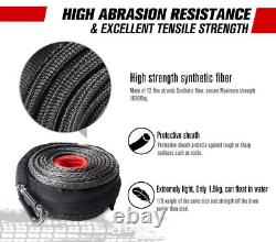 Corde de treuil 10mm x 30m Corde synthétique de remorquage et de récupération 11050kg pour SUV 4x4 hors route UK
