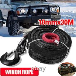 Corde de treuil 10mm x 30m synthétique pour câble de remorquage Dyneema 4x4 31000 lbs