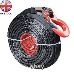 Corde de treuil de 20500lbs pour crochet en Dyneema, câble de remorquage synthétique de 4WD 8MM x 15M
