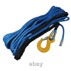 Corde de treuil de récupération synthétique avec crochet (8MM x 15M 12MM x 30M usage intensif)