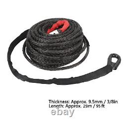 Corde de treuil synthétique 16534lbs Corde de câble de ligne de treuil pour véhicule tout-terrain 4WD ATV