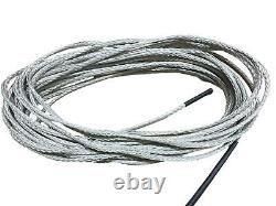 Corde de treuil synthétique Super 12 Dyneema de 6 mm avec crochet, choisissez la longueur