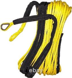 Corde de treuil synthétique jaune Open Trail de 50 pieds x 1/4 pouce (700-3150)