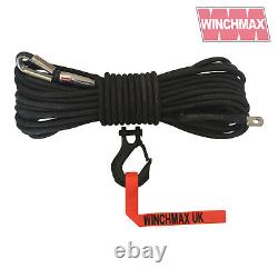 Corde synthétique WINCHMAX Armourline de 15m/10mm + Crochet tactique MBL 9,500KG
