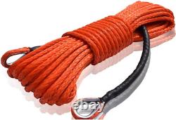 Extension de corde de treuil, corde synthétique, extension de corde pour VTT tout-terrain et UTV, câble de treuil.