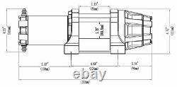Kit De Treuil 5000 Lb Pour Can-am Outlander 650 Xmr 2013-2020 (rope Synthétique)