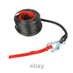 Kit de corde synthétique de treuil 10mm x 30m résistant aux UV avec crochet de remorquage pour hors route.