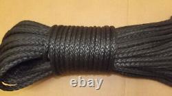 New 3/8x 156' Dyneema Winch Line, Synthetic Pulling Rope, Tresse À 12 Brins