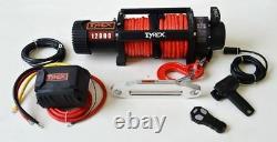 Raptor 4x4 Tyrex 12000lb Winch Synthetic Rope Recovery Off Road Winching
