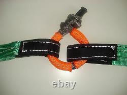 Roadsafe Synthétique 2 X 10mm Récupération De Corde De Treuil Soft Grip Chainle Saftey Gris