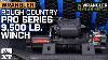 Série Rough Country Pro 9 500 Lb Winch Avec Examen De Corde Synthétique U0026 Installer