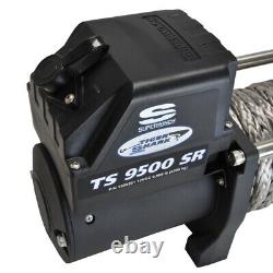 Superwinch 9500 Lbs 12 VDC 3/8in X 80ft Synthétique Tiger Shark 9500 Treuil