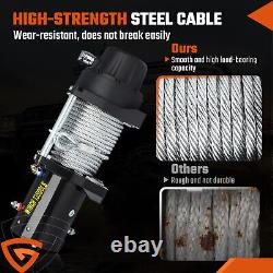 TREUIL ÉLECTRIQUE 13500lb 12V CÂBLE SYNTHÉTIQUE 4x4/RETRAIT 2 TÉLÉCOMMANDES SANS FIL 1 TÉLÉCOMMANDE FILAIRE