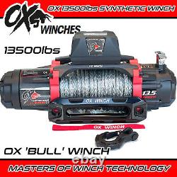 TREUIL ÉLECTRIQUE OX 13500lb 12v CÂBLE SYNTHÉTIQUE RÉCUPÉRATION SANS FIL VERSION OX-BULL