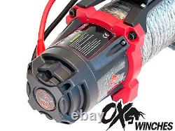 TREUIL ÉLECTRIQUE OX 13500lb 12v CÂBLE SYNTHÉTIQUE RÉCUPÉRATION SANS FIL VERSION OX-BULL