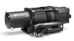 Treuil 12v 3 Ton 3 000kg, Atv/utv, Corde Synthétique, 4 Boulons, Superatv Wn-6000