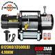 Treuil Électrique 12v 13500lbs Corde Synthétique 2 Télécommandes Sans Fil, 1 Télécommande Fil Uk