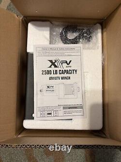 Treuil Électrique 2500lbs 12V Corde Synthétique Nylon Treuils de Remorquage pour ATV UTA Bateau
