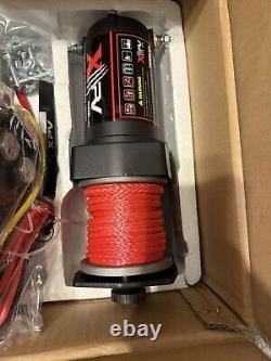 Treuil Électrique 2500lbs 12V Corde Synthétique Nylon Treuils de Remorquage pour ATV UTA Bateau
