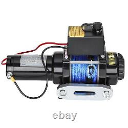 Treuil Électrique 4500lbs/2041kg 12v avec Corde Synthétique & Télécommande Sans Fil Garage