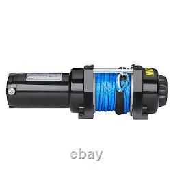 Treuil Électrique 4500lbs/2041kg 12v avec Corde Synthétique & Télécommande Sans Fil Garage