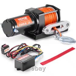 Treuil Électrique Universel Câble Acier 3500 Lb. Treuil avec 3/16 Pouce X 39 Pieds. 12 Fils