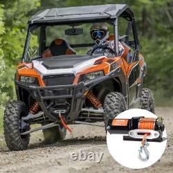Treuil Électrique Universel Câble Acier 3500 Lb. Treuil avec 3/16 Pouce X 39 Pieds. 12 Fils