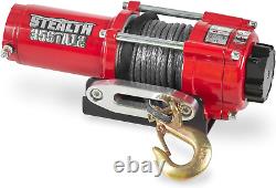 Treuil UTV ATV de 3500 lb, treuil électrique 12 volts avec 2 télécommandes sans fil avec synthétique
