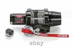 Treuil d'avertissement INSTOCK WARN VRX POWERSPORT SERIES ATV UTV 3500LB avec corde synthétique 101030