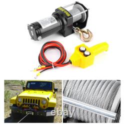 Treuil électrique 3500 lb 12V avec corde synthétique étanche pour ATV UTV bateau