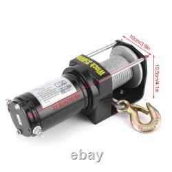 Treuil électrique 3500 lb 12V avec corde synthétique étanche pour ATV UTV bateau