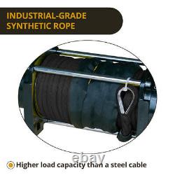 Treuil électrique NNEDPE 12000LBS 12V avec corde synthétique pour camion tout-terrain 4x4