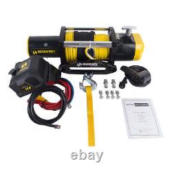 Treuil électrique NNEDPE de 12500LBS 12V avec corde synthétique pour camion 4x4