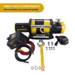 Treuil électrique NNEDPE de 12500LBS 12V avec corde synthétique pour camion 4x4