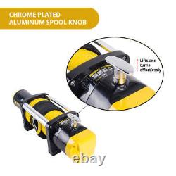 Treuil électrique NNEDPE de 12500LBS 12V avec corde synthétique pour camion 4x4