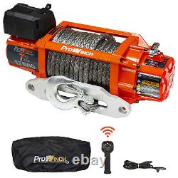 Treuil électrique étanche Prowinch 17500 lbs avec corde synthétique 12V sans fil