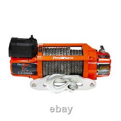 Treuil électrique étanche Prowinch 17500 lbs avec corde synthétique 12V sans fil