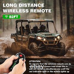 Treuilla ATV/UTV de 5500LB, Treuilla électrique 12V, Treuilla avec corde synthétique de 1/4'' X 50', Wi