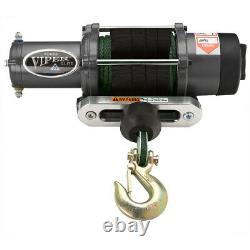 Viper Elite 5000 Lb Widespool Winch 65 Pieds Vert Amsteel-blue Rope Synthétique