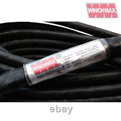WINCHMAX Corde synthétique Armourline 25m/10mm + Crochet tactique MBL 9,500kg Fixation de trou