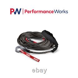 Warn Industries 88468 Spydura Rope De Treuil Synthétique 3/8 Dia X 80' 10,000 Lbs