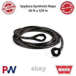 Warn Industries 93119 Spydura Exténétion Synthétique Rope De Treuil 50 Ft X 3/8 En
