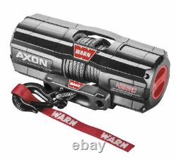 Warn Treuil Axon 4500-rc Avec Interrupteur À Corde Synthétique Et Guidon 4,500 Lbs