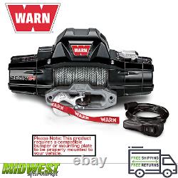Warn Zeon 12-s Black 12k Lb Rated 80'x3/8 Synthetic Spydura Pro Rope Winch