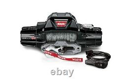 Warn Zeon 12-s Black 12k Lb Rated 80'x3/8 Synthetic Spydura Pro Rope Winch