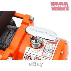 Winch Electrique 13500lb 24v Synthetique Corde Winchmax 4x4 / Reprise Sans Fil Dyneema